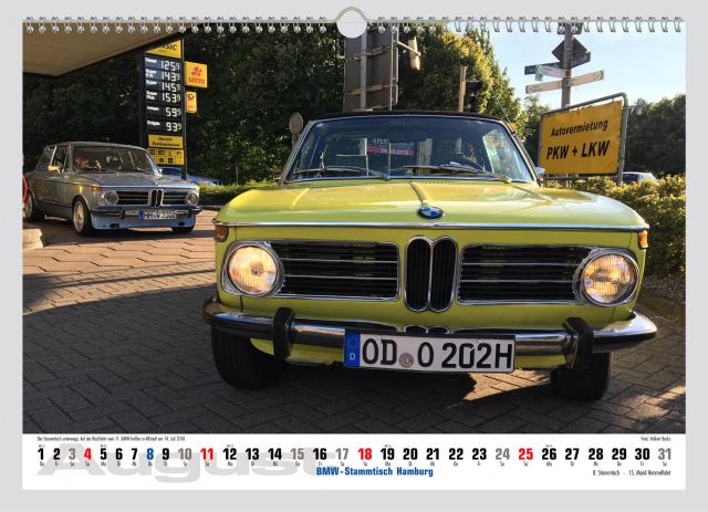Bild: BMW-Stammtisch Hamburg / Kalender 2019